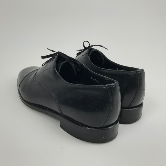 Florsheim Mens Flexibles Black Leather Oxfords 9.5 main image 4